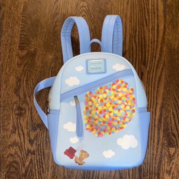 Loungefly Blue Balloon Mini Backpack. Excellent used condition